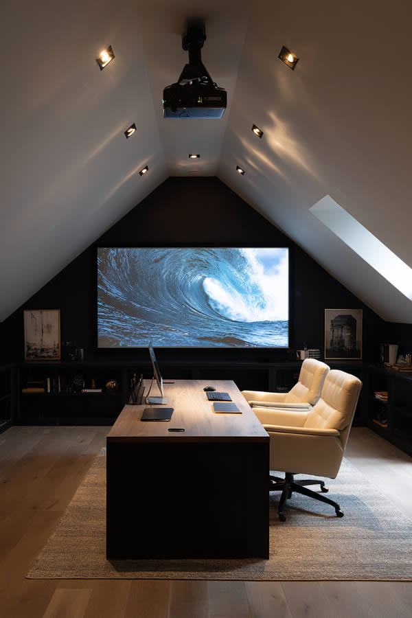 Attic Hidden Projector Entertainment System Attic Hidden Projector Entertainment System