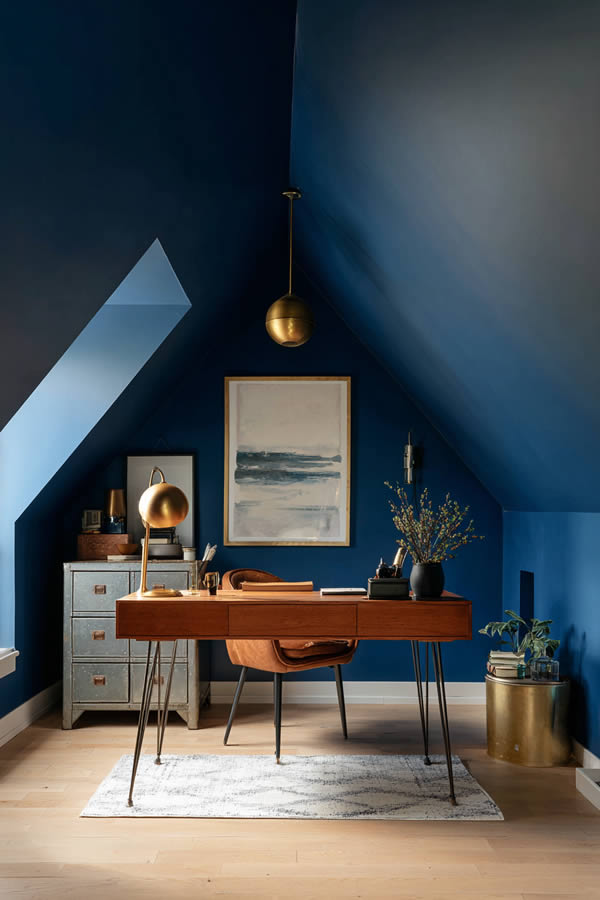 Attic Office Industrial Metal Look Attic Office Industrial Metal Look