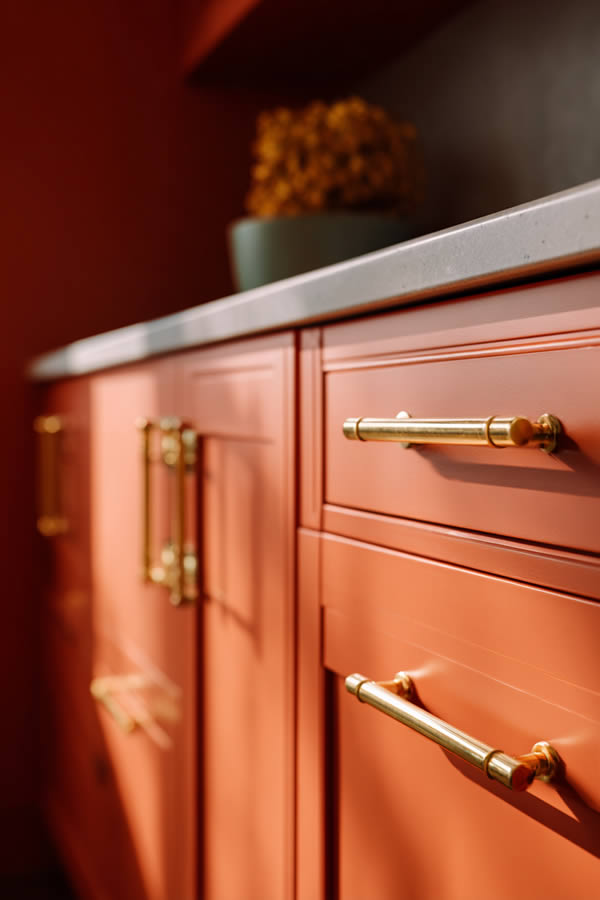 Burnt Orange Kitchen Cabinet Makeover Warmth