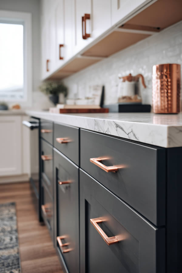 Deep Gray Small Kitchen Drama Deep Gray Small Kitchen Drama