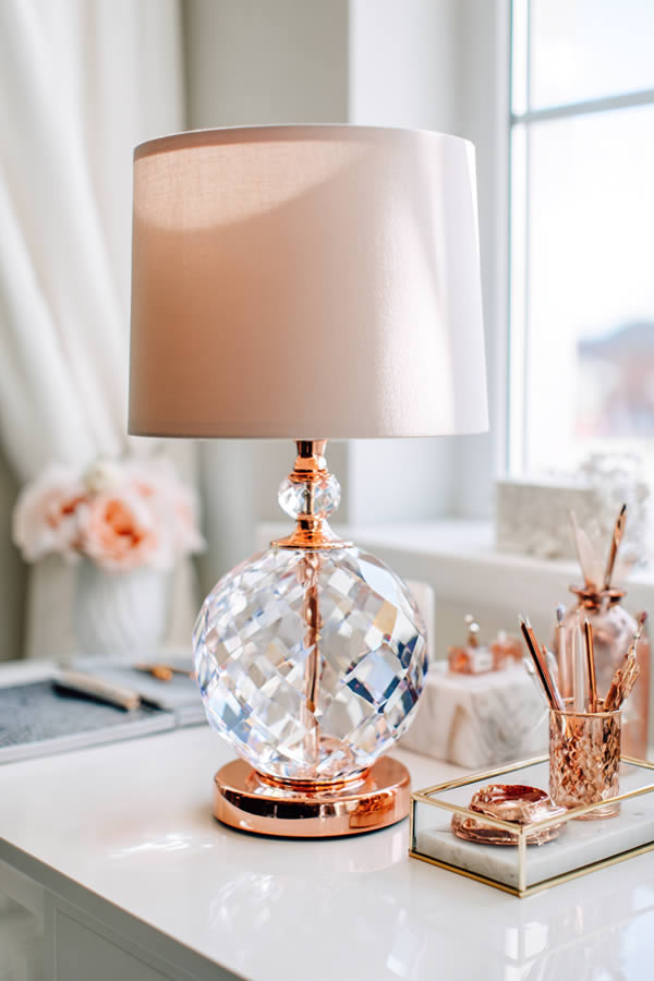 Desk Lamp With Crystal Base Details Desk Lamp With Crystal Base Details