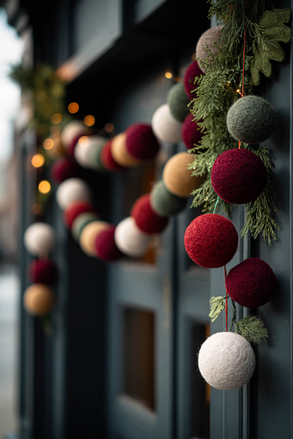 Felt Ball Garland Accents