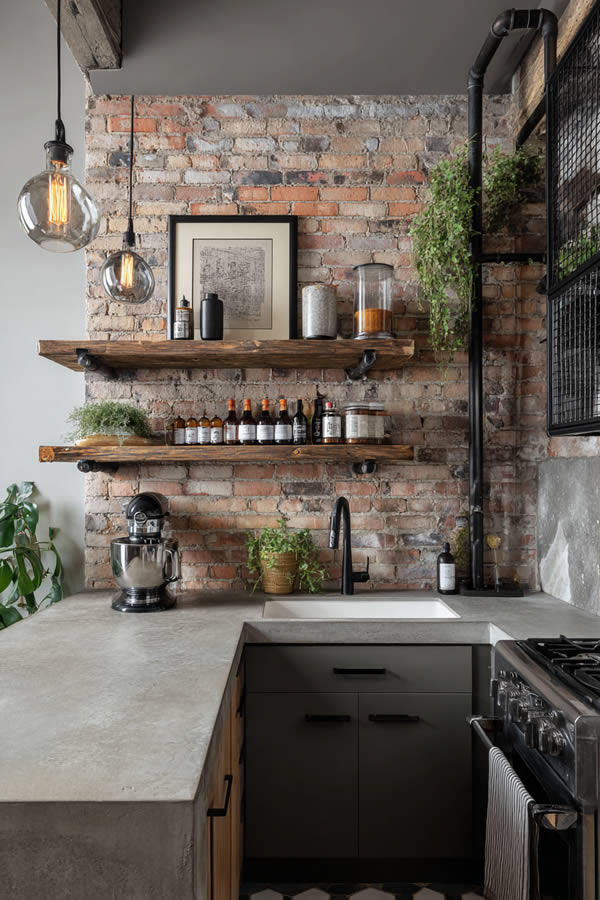 Industrial Compact Kitchen Style Industrial Compact Kitchen Style