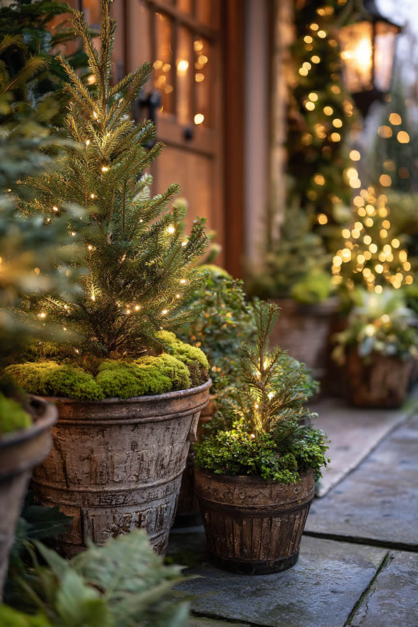 Miniature Christmas Tree Pots