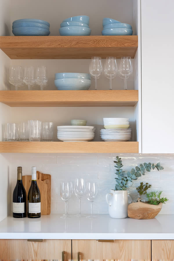 Open Shelving Kitchen Makeover Integration