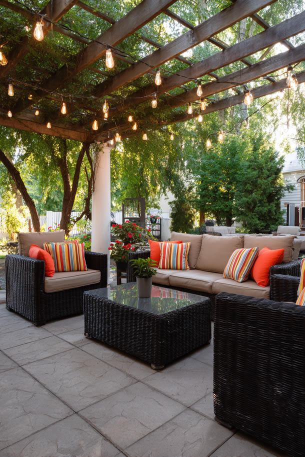 Outdoor Living Zone in Yard