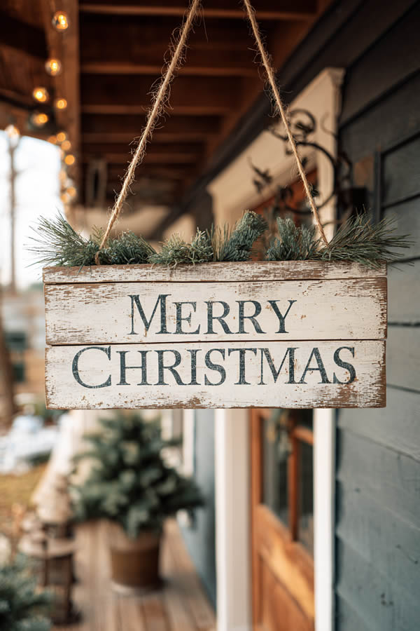 Rustic Wooden Christmas Signs