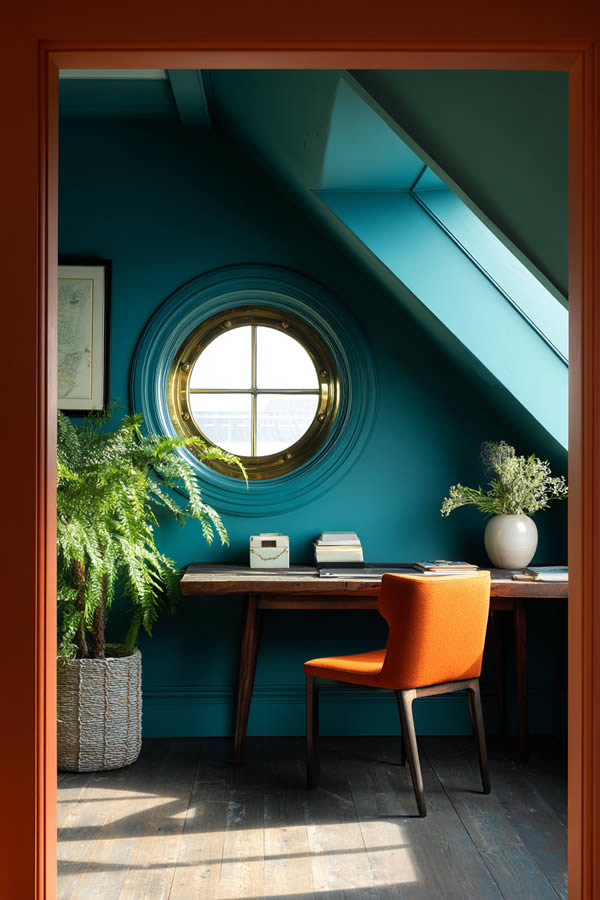 Salvaged Ship Porthole Windows For Attic Office Salvaged Ship Porthole Windows For Attic Office