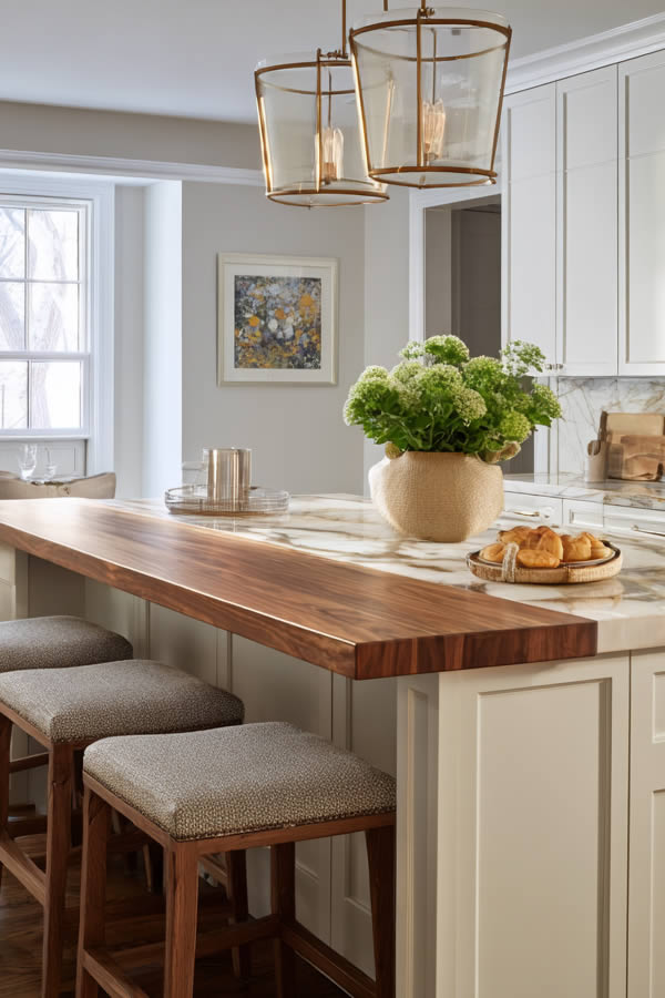 Two-Tier Kitchen Island Functionality