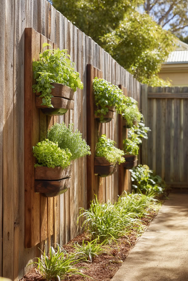 Vertical Garden Wall in Yard