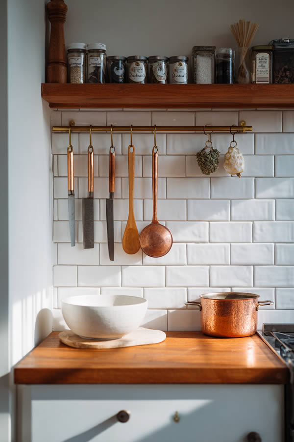 Vertical Wall Storage Systems In A Kitchen Vertical Wall Storage Systems In A Kitchen