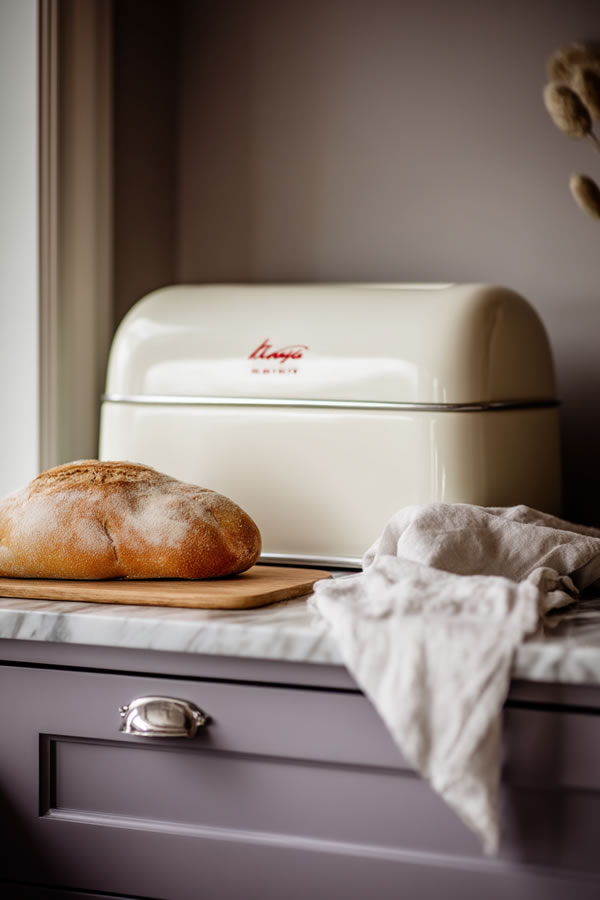 Vintage Breadbox Display Kitchen Style