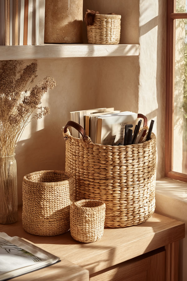 Woven Basket Storage