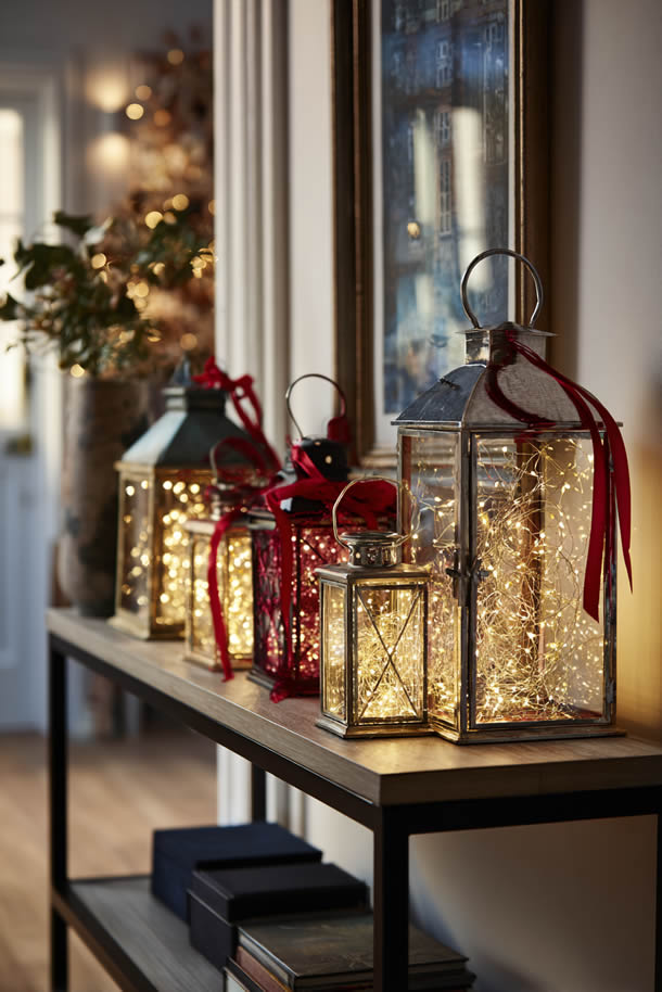 Xmas Lantern Fairy Light Display