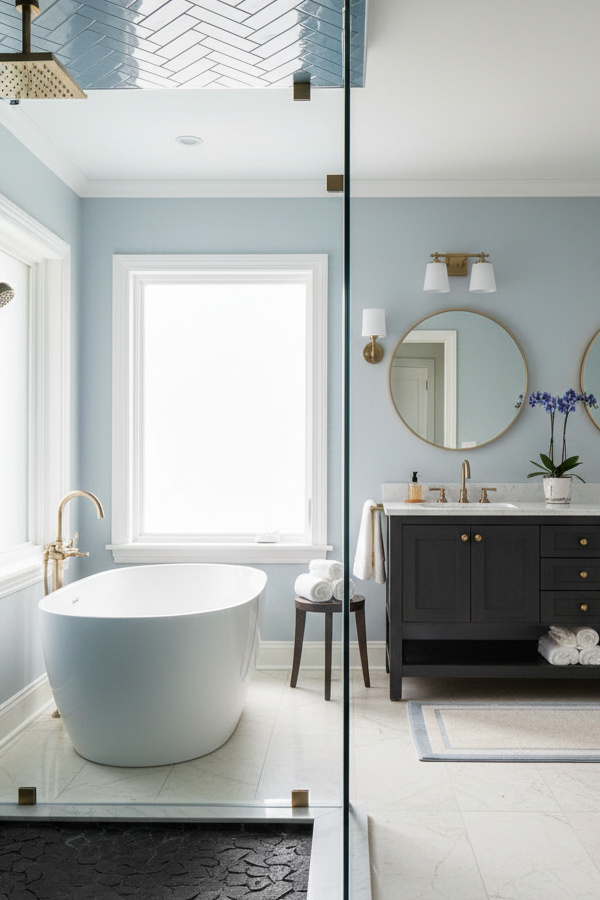 Bathroom Charcoal Black Lava Stone Textured Shower Floor Bathroom Charcoal Black Lava Stone Textured Shower Floor