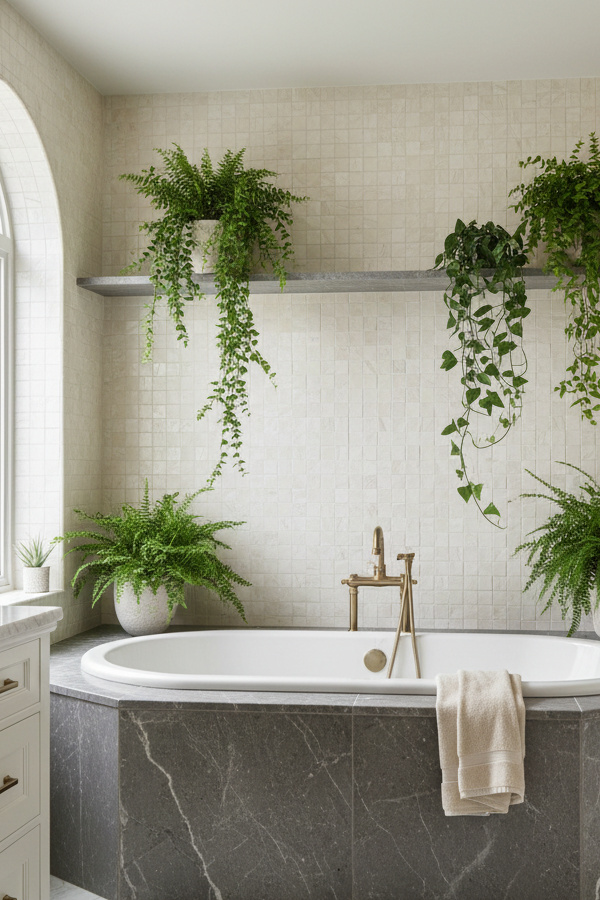 Bathroom Charcoal Gray Limestone Slab Tub Deck Bathroom Charcoal Gray Limestone Slab Tub Deck