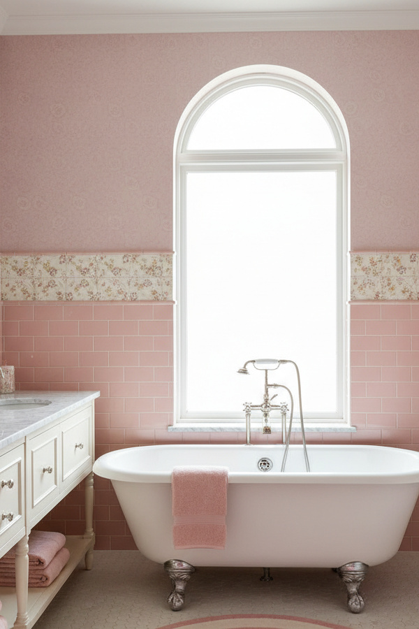 Bathroom Polished Nickel Fixtures With Cross-Handle Hardware Bathroom Polished Nickel Fixtures With Cross-Handle Hardware