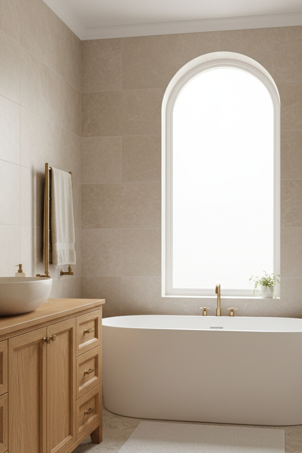 Bathroom Warm Honey Oak Vanity With Undermount Vessel Sink Bathroom Warm Honey Oak Vanity With Undermount Vessel Sink