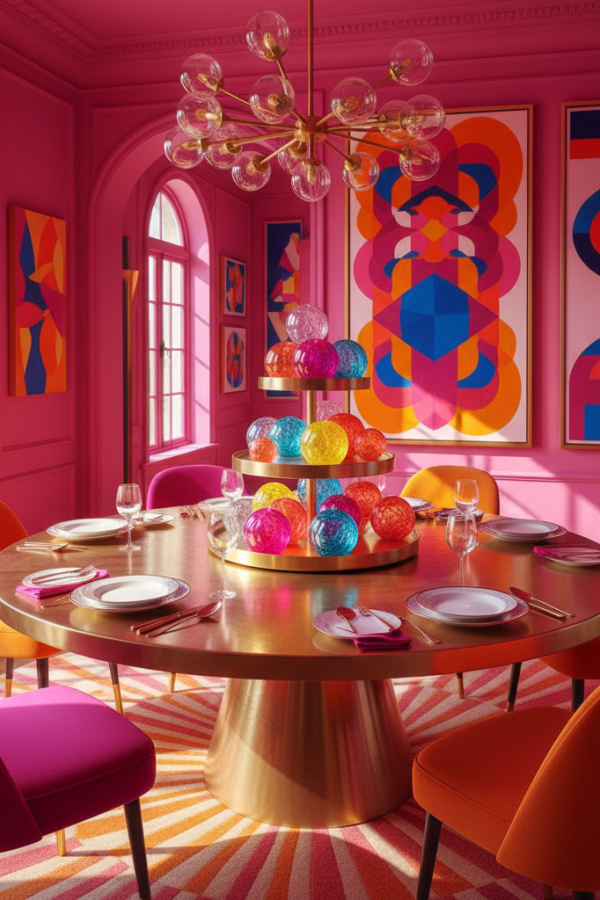 Tiered Metal Stand With A Bright Decorative Orb Collection Tiered Metal Stand With A Bright Decorative Orb Collection