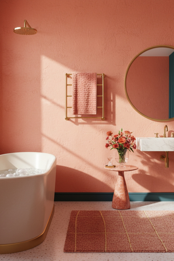 Close Up of Modern Glamorous Shine Bathroom Towel Rack on Wall Close Up of Modern Glamorous Shine Bathroom Towel Rack on Wall