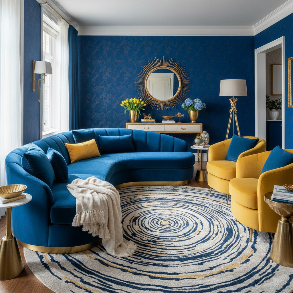 18 Living Room Blue and Yellow Ideas for Cheerful Rooms