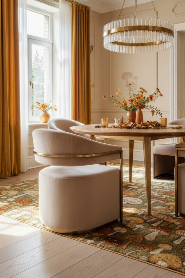 Mushroom Beige Velvet Streamlined Chair With A Refined Modern Aesthetic Mushroom Beige Velvet Streamlined Chair With A Refined Modern Aesthetic