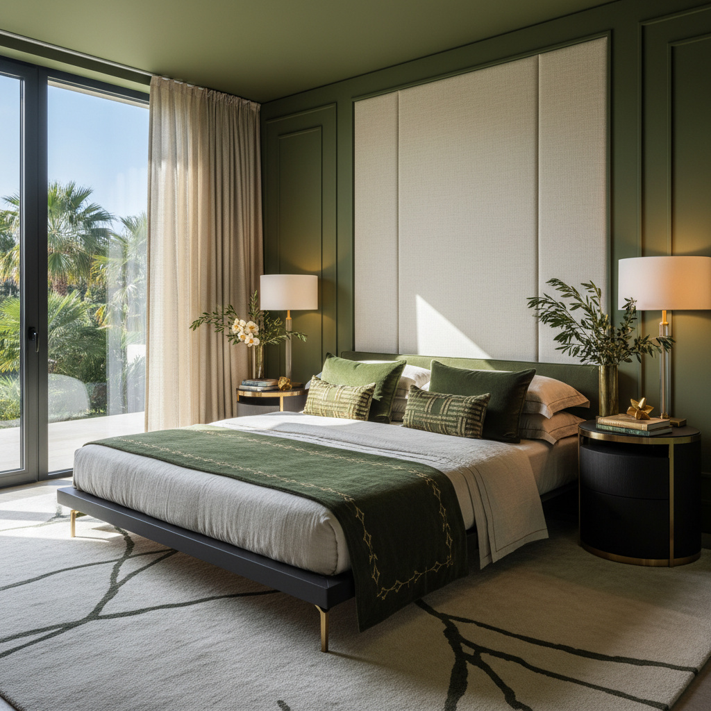 18 Olive Green Bedroom Ideas That Scream Luxury