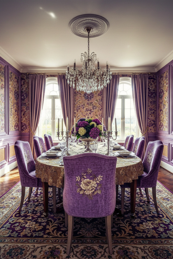 Tonal Textured Wallpaper And Sunlit Elegant Raised Panel Wainscoting Tonal Textured Wallpaper And Sunlit Elegant Raised Panel Wainscoting