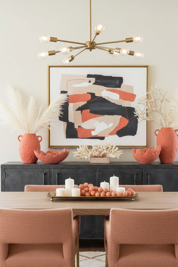 Dining Room Charcoal Gray Industrial Sideboard Buffet