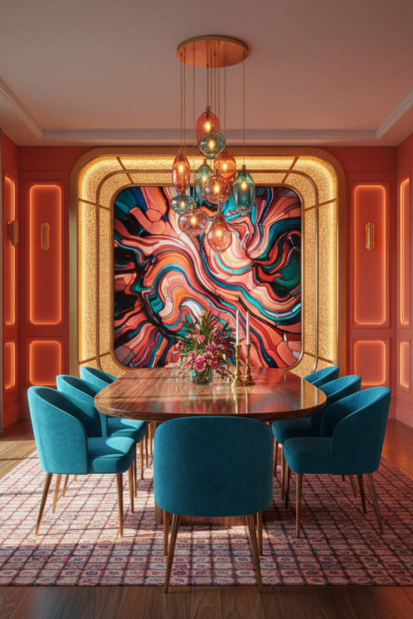 A Cutting-Edge Digital Art Display With An Evolving Image