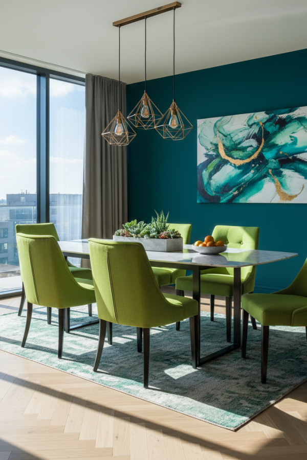 Lime Green Fabric Upholstered Dining Chairs With Button Tufting Lime Green Fabric Upholstered Dining Chairs With Button Tufting