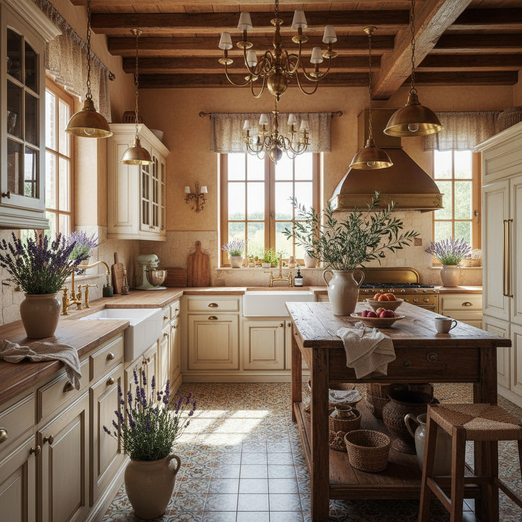 French Country Style Kitchens Ideas with Provence Charm