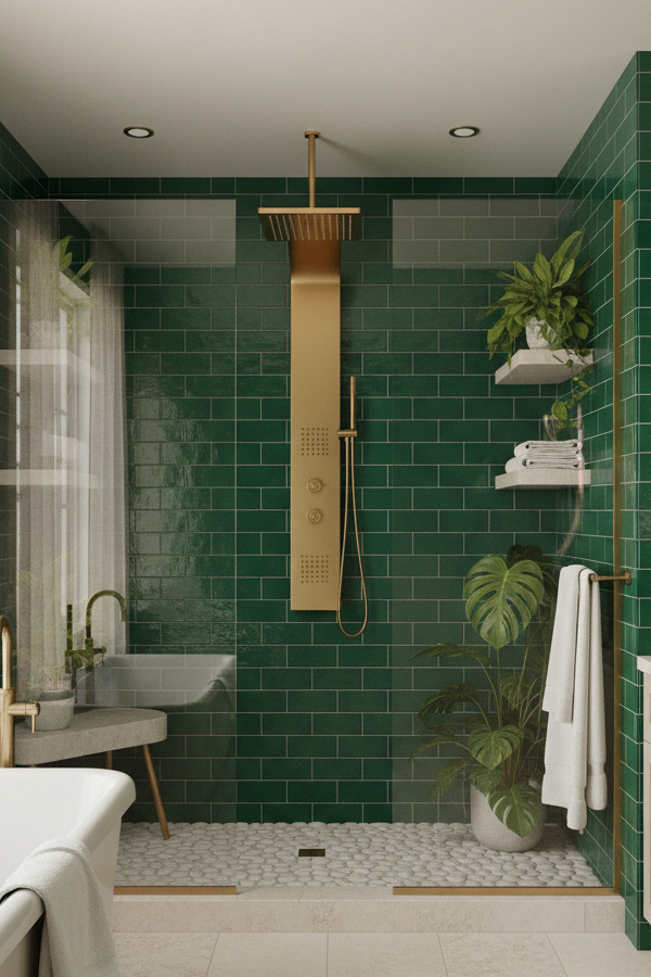 Bathroom Rainfall Showerhead With Multiple Massage Settings Bathroom Rainfall Showerhead With Multiple Massage Settings