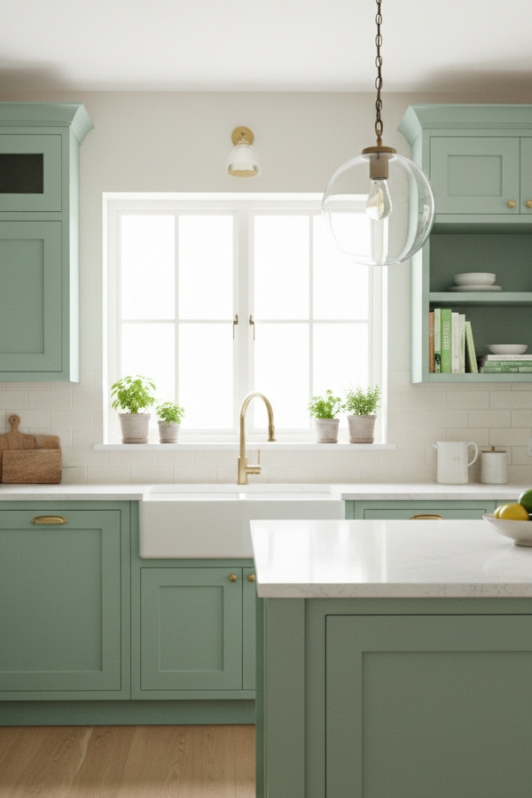 Kitchen Seafoam Green Cabinets In Coastal-Inspired Kitchens Kitchen Seafoam Green Cabinets In Coastal-Inspired Kitchens