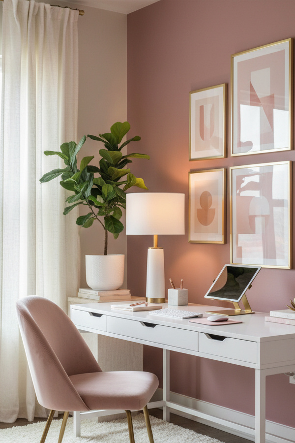 Office Mauve Pink For Feminine Sophistication
