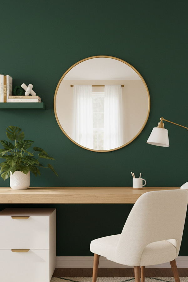 Office Forest Green For Grounding And Concentration