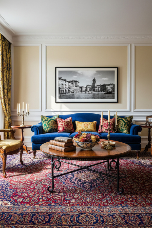 Living Room Wall Art, Oversized Photography, Black and White, Horizontal Landscape, Sunlit Sophisticated Space