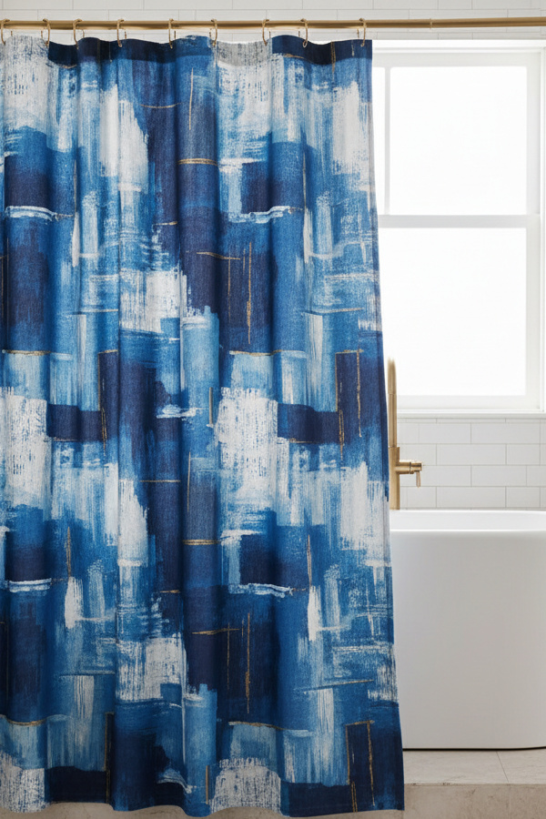 Extra Long Shower Curtain Pooling On Floor