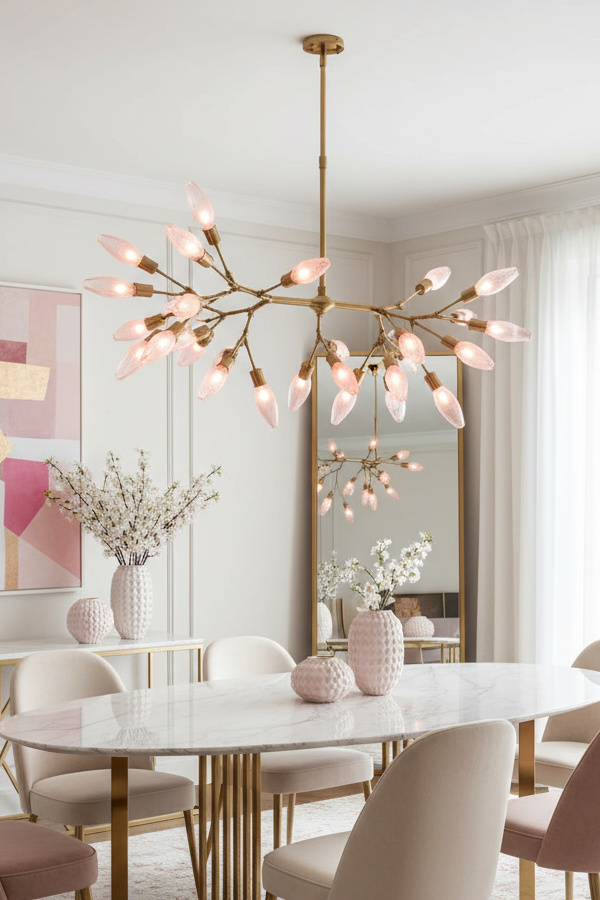 Contemporary Sculptural Branch Chandelier Contemporary Sculptural Branch Chandelier