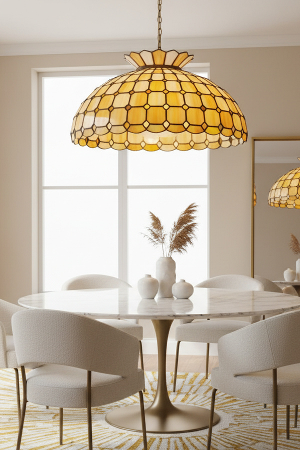 Tiffany Stained Glass Dome Chandelier Tiffany Stained Glass Dome Chandelier