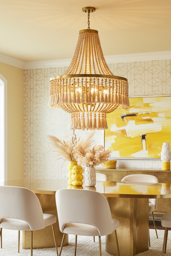 Bohemian Beaded Tassel Chandelier Bohemian Beaded Tassel Chandelier