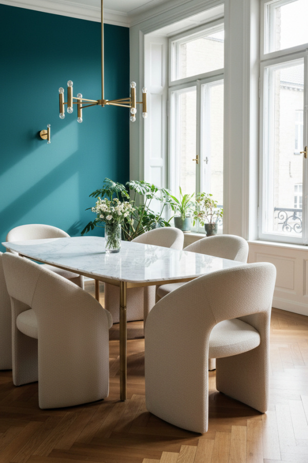 Curvaceous Bouclé Chairs That Add Softness And Sculptural Form To The Dining Room Curvaceous Bouclé Chairs That Add Softness And Sculptural Form To The Dining Room