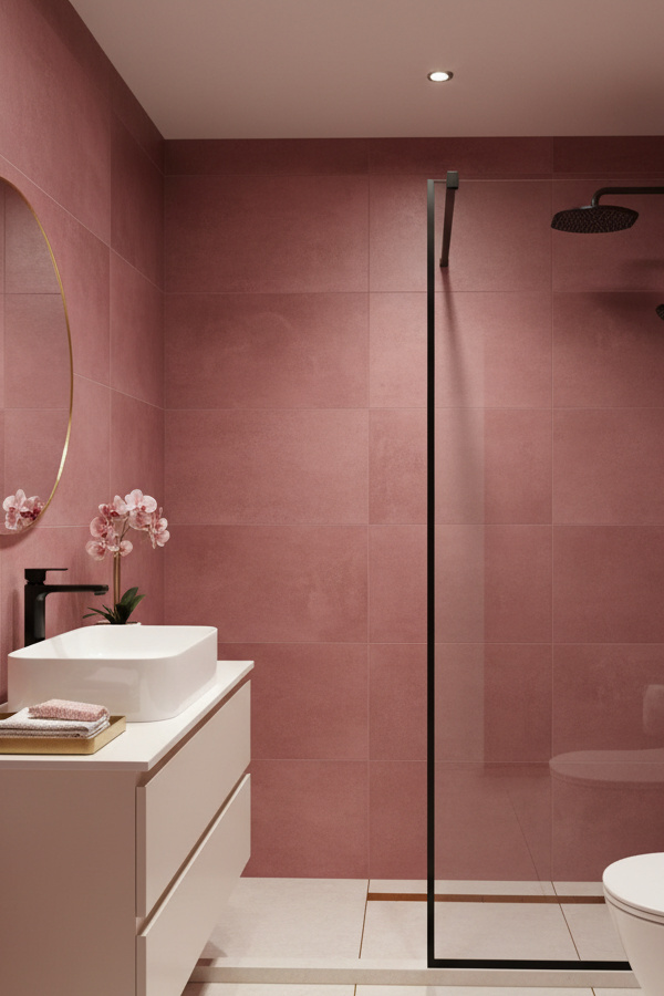 Black Matte Hardware And Fixtures Shower Room Design