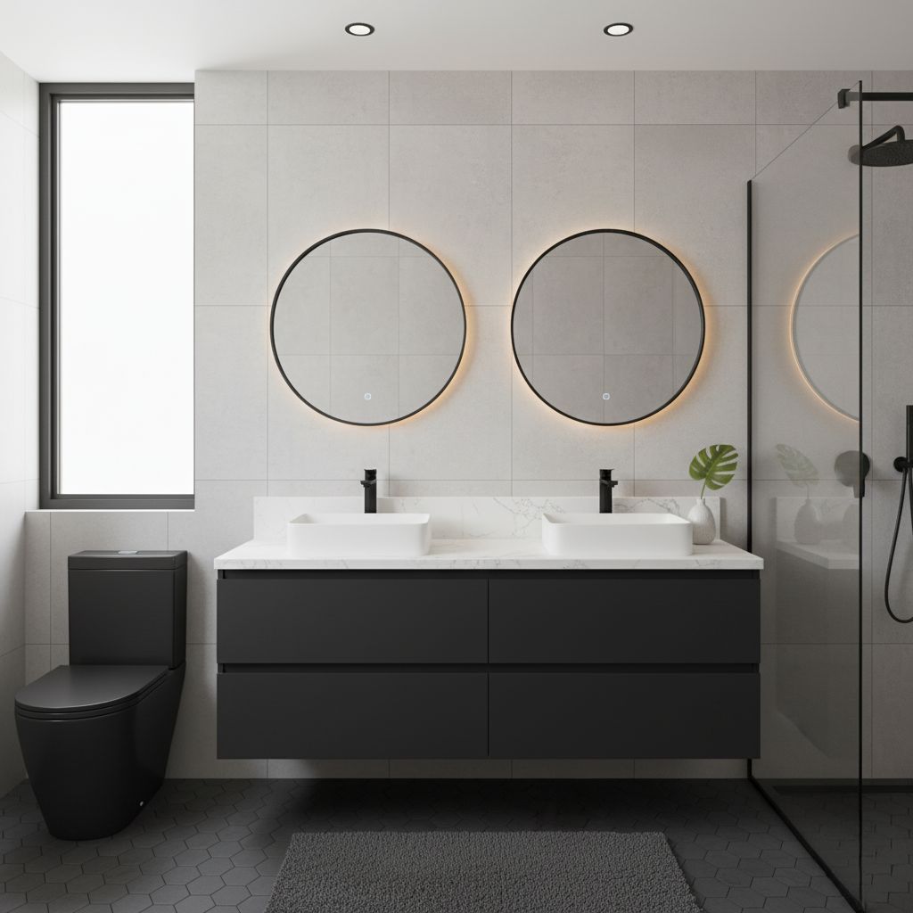Black Cabinet Bathroom Ideas